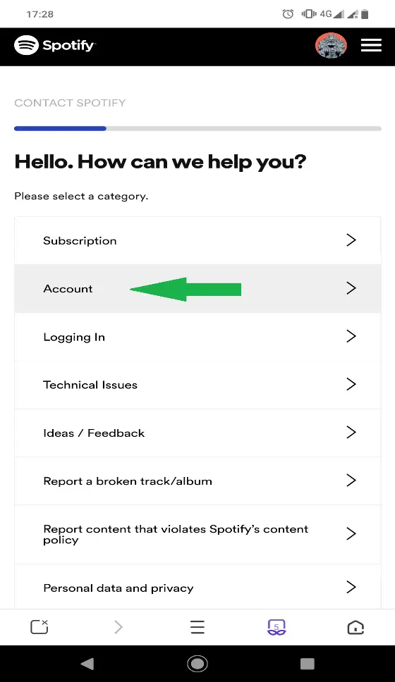 spotify change login from facebook to email