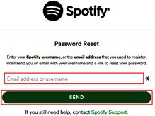 spotify password reset ps4