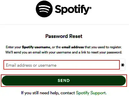 Cara Mengganti Password Spotify Dengan Reset Password