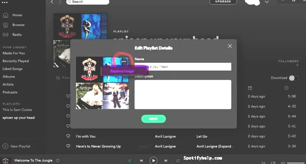 How To Change Spotify Playlist Picture On Desktop App