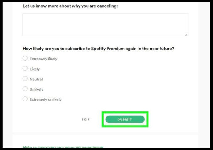 how to cancel spotify premium from my phone
