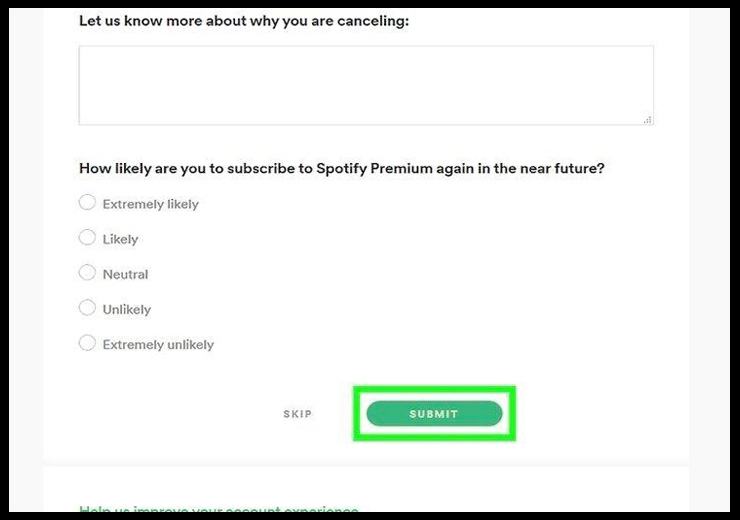 cancel spotify premium student