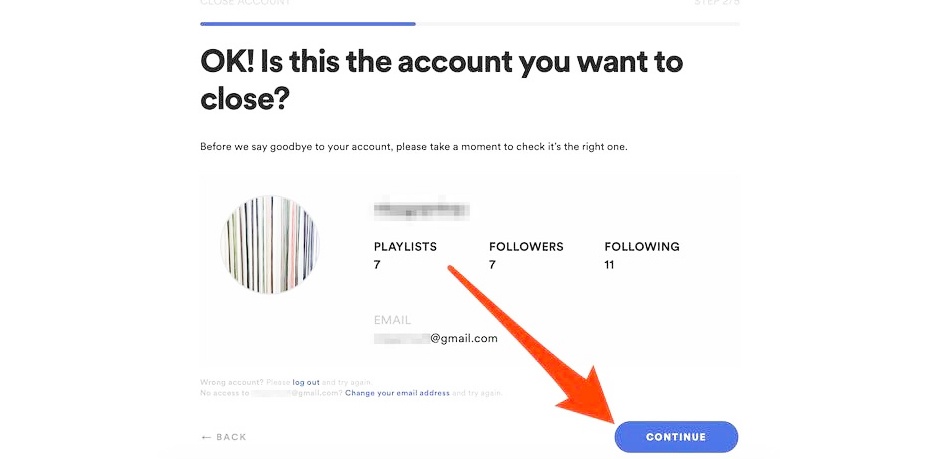 how to delete spotify account