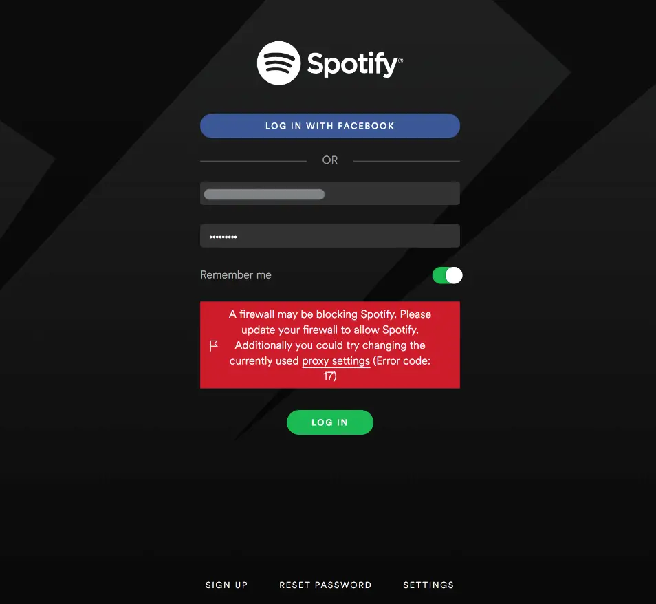 open spotify login