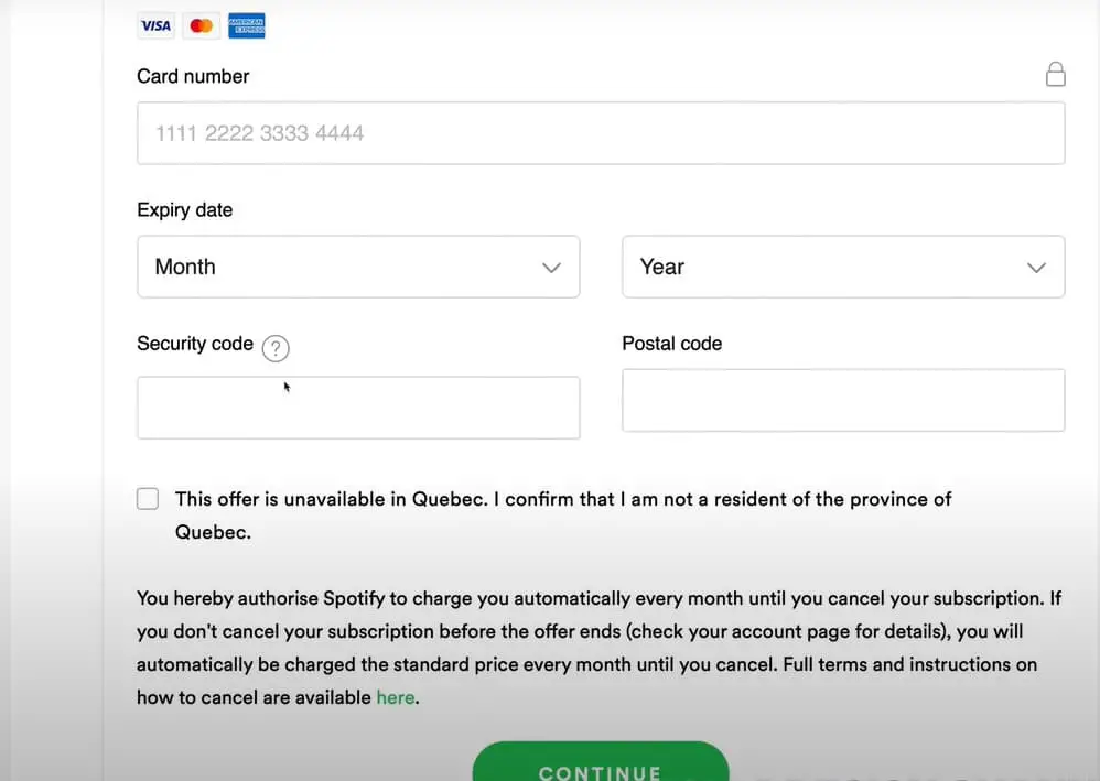 spotify student discount process