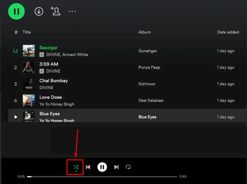 How To Shuffle Spotify Playlist