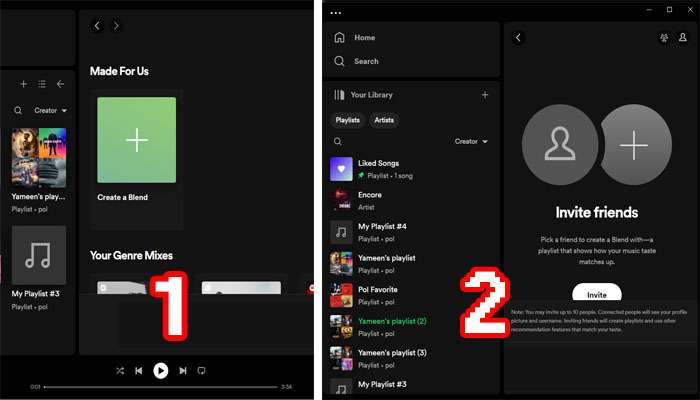 How to Make a Blend Playlist on Spotify on Desktop