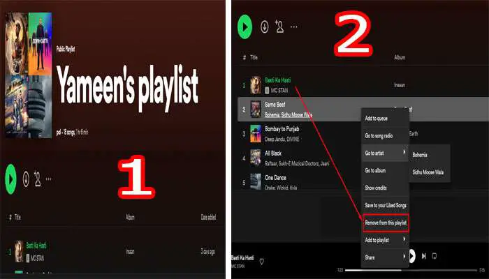 How to Remove a Song from a Playlist on Spotify in Desktop