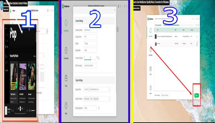 Downloading Spotify playlist Using NoteBurner